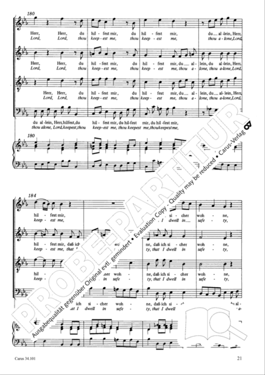 I lie and slumber, still and peaceful 4-Part scores gallery preview page 30
