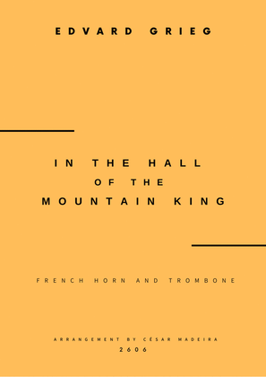 In The Hall Of The Mountain King - French Horn and Trombone (Full Score and Parts)