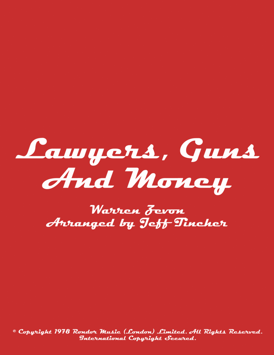 Lawyers, Guns And Money Lawyers, Guns And Money Piano, Vocal, Guitar scores gallery preview page 1