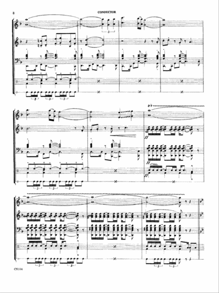 Spanish Fever Concert Band scores gallery preview page 8