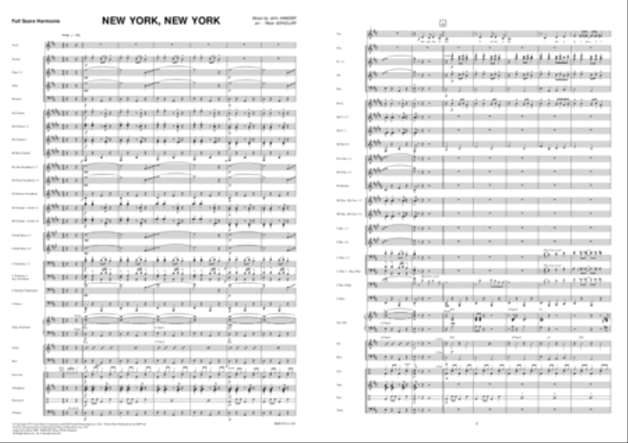 New York, New York Concert Band scores gallery preview page 2
