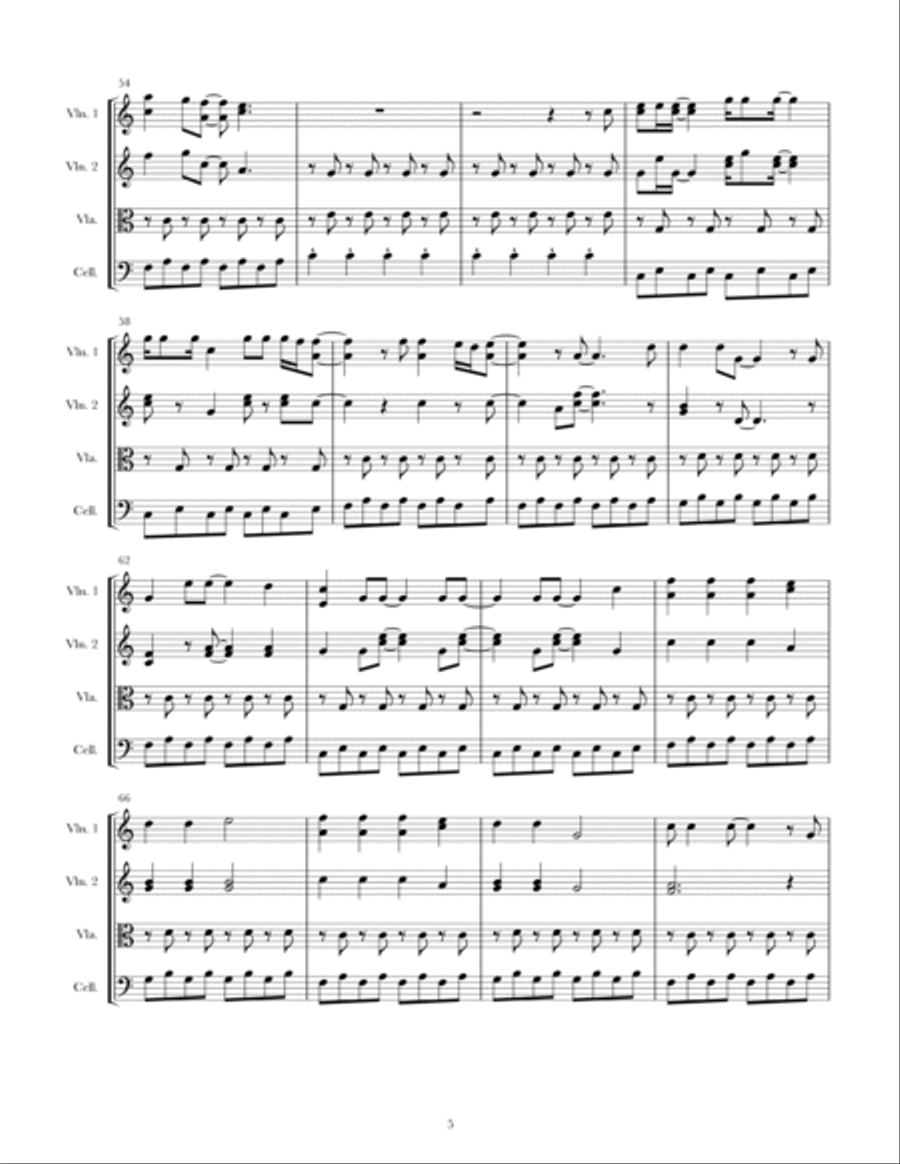 Classy Girls Classy Girls String Quartet scores gallery preview page 5