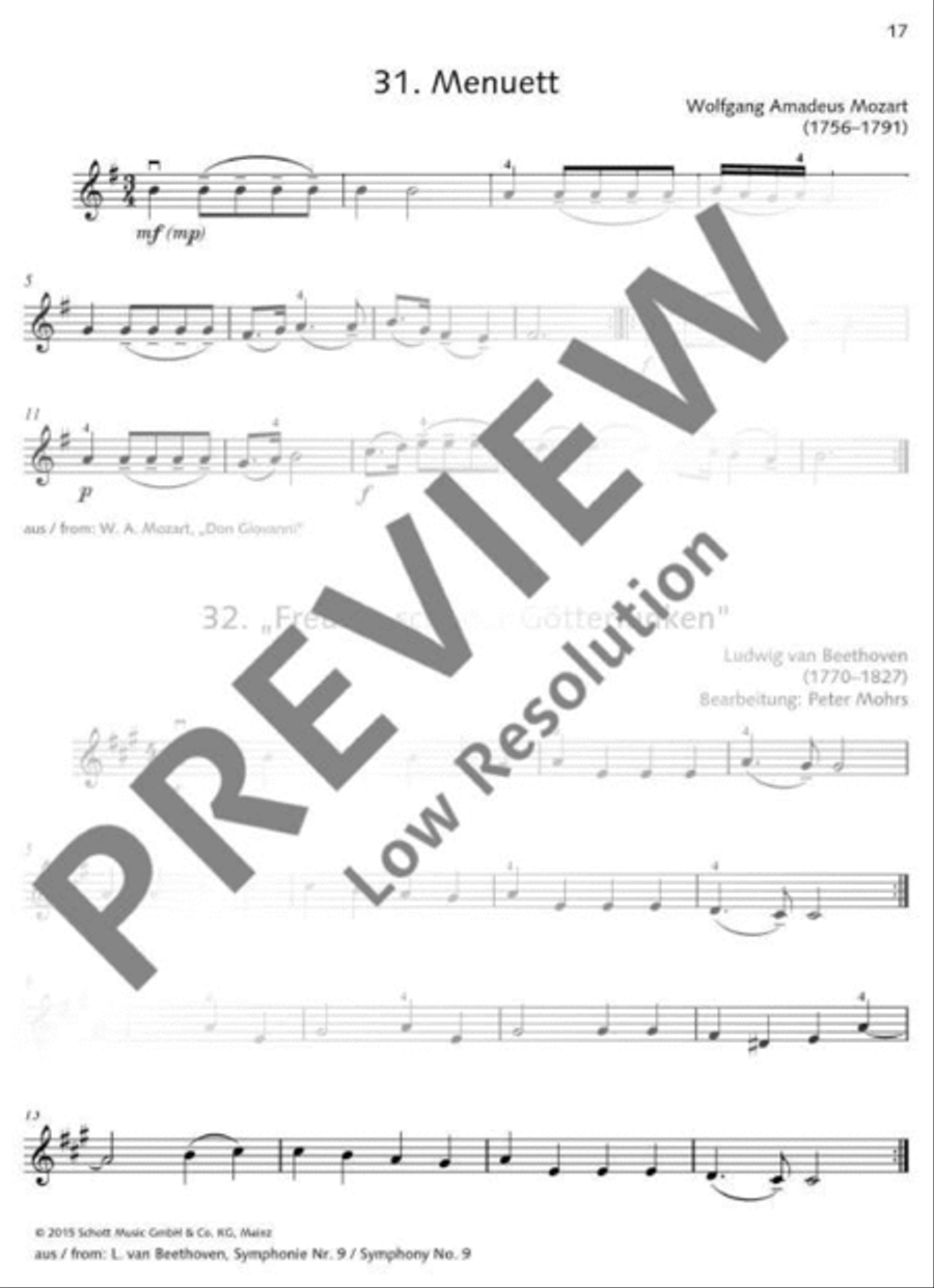 Classical Music for Children Violin scores gallery preview page 18