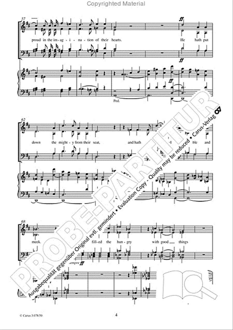 My soul doth magnify the Lord 4-Part scores gallery preview page 5