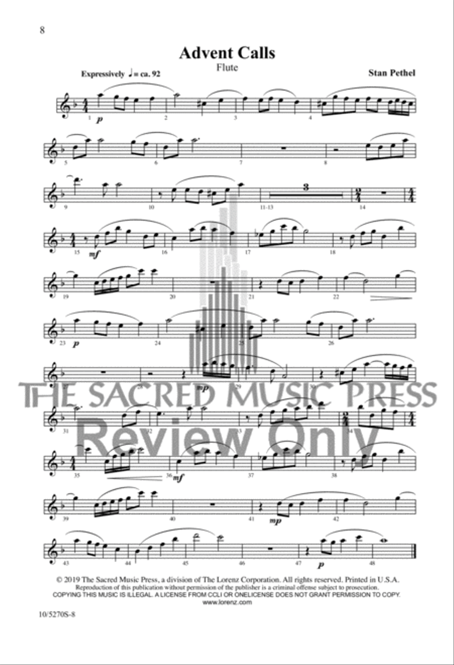 Advent Calls Advent Calls 4-Part scores gallery preview page 7