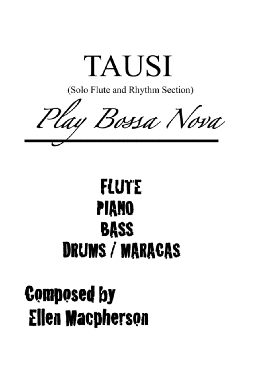 TAUSI (Bossa Nova) - Flute and Piano Flute Solo scores gallery preview page 1