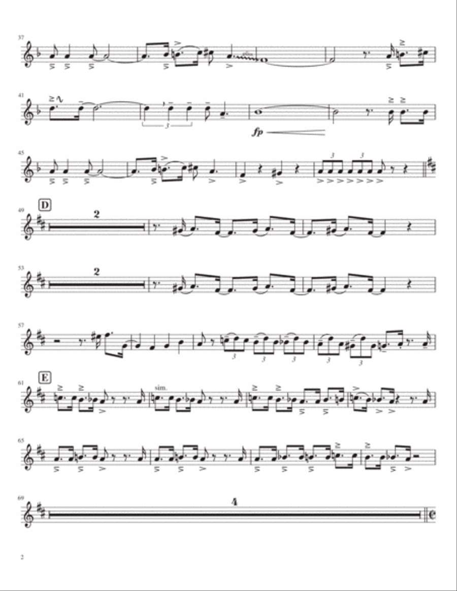 St. Louis Blues - F Horn St. Louis Blues - F Horn Brass Quintet scores gallery preview page 2