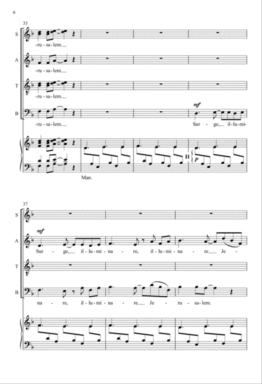 Surge, illuminare from Vidimus stellam Divisi scores gallery preview page 6