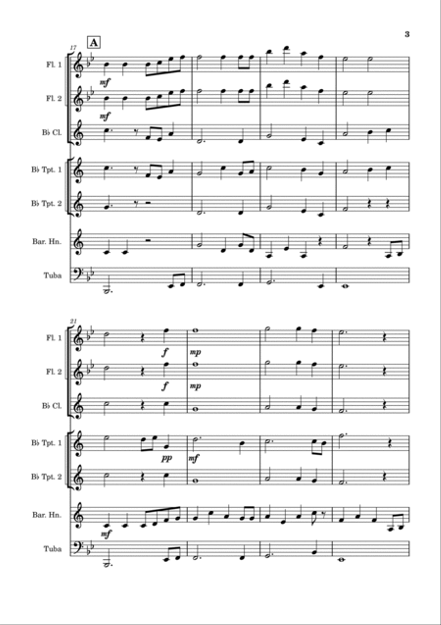 Afternoon Concert Band scores gallery preview page 3