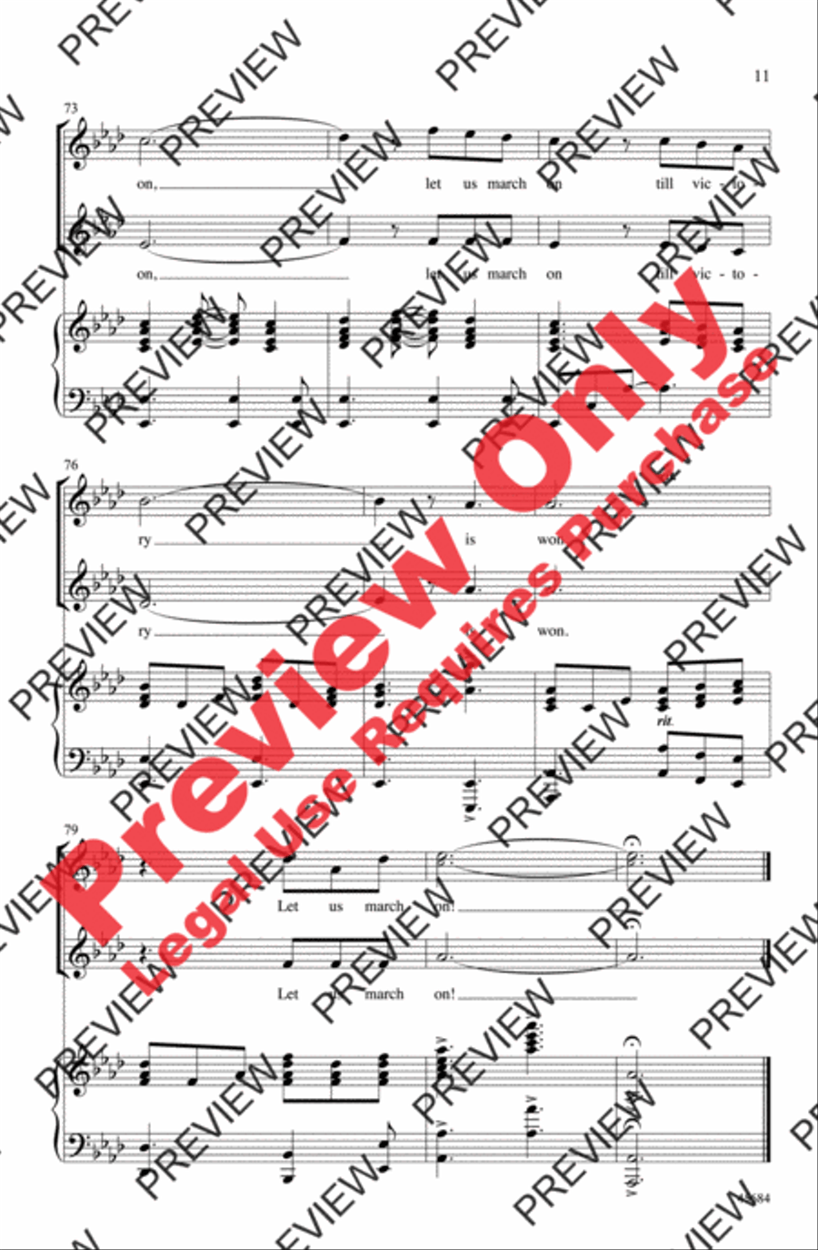 Lift Every Voice and Sing 2-Part scores gallery preview page 10