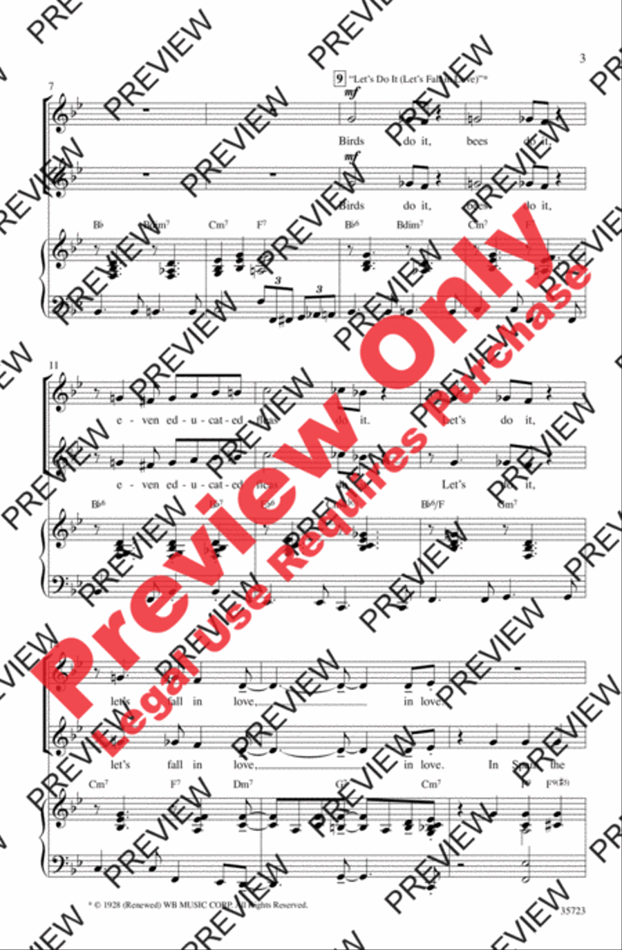 Let's Fall in Love Women's Choir scores gallery preview page 3
