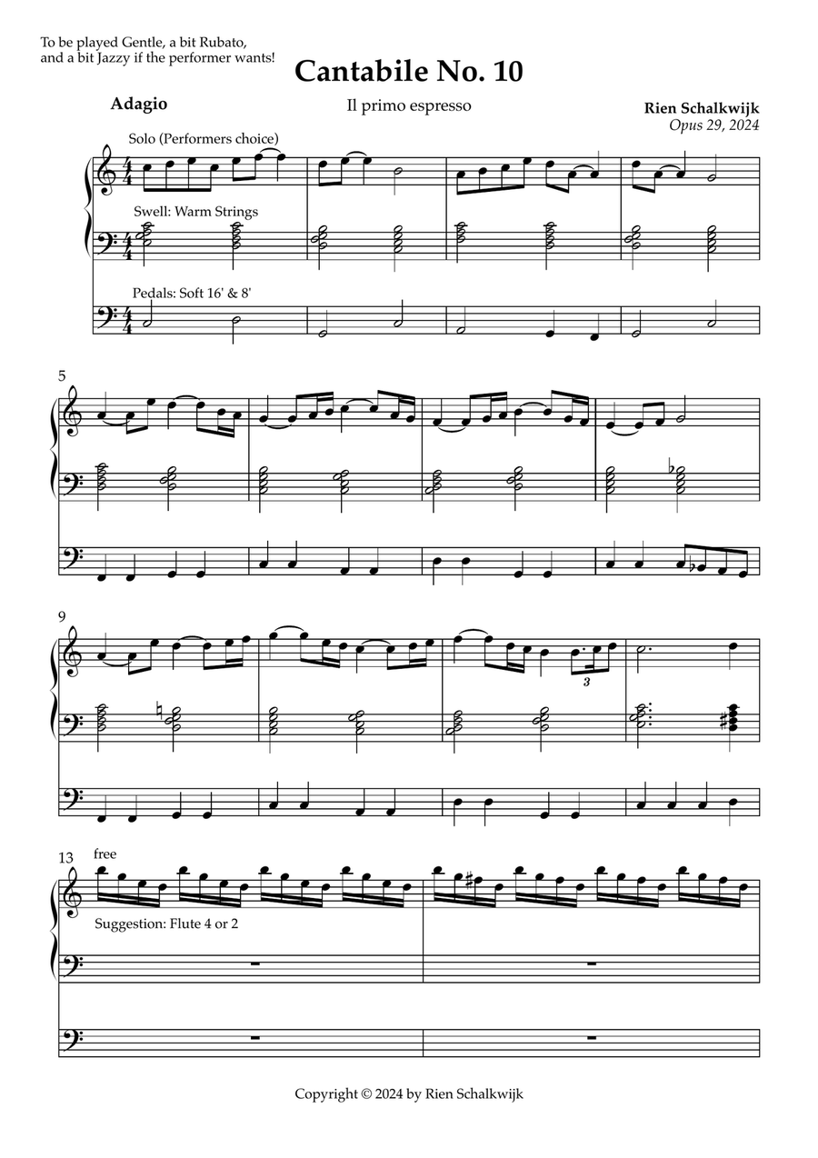 Cantabile n° 10 “Il primo espresso