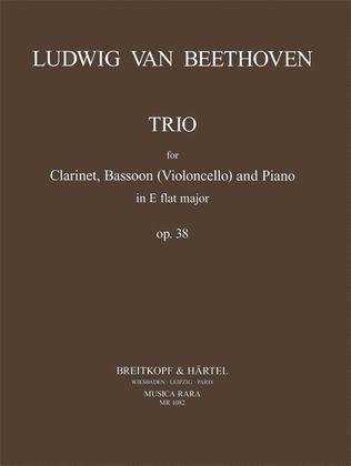 Book cover for Trio Op. 38 in Eb major