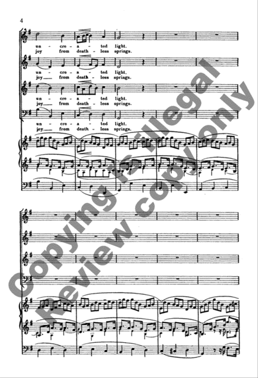 Jesu, Joy of Man's Desiring 4-Part scores gallery preview page 13