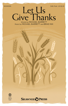 Book cover for Let Us Give Thanks!