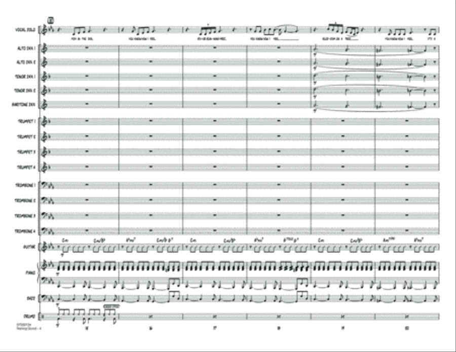 Feeling Good - Full Score Jazz Ensemble scores gallery preview page 4