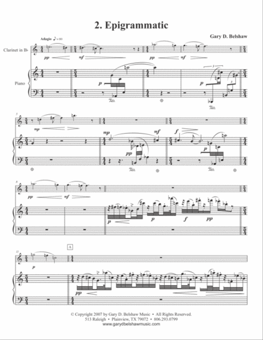 Monologues Clarinet Solo scores gallery preview page 6