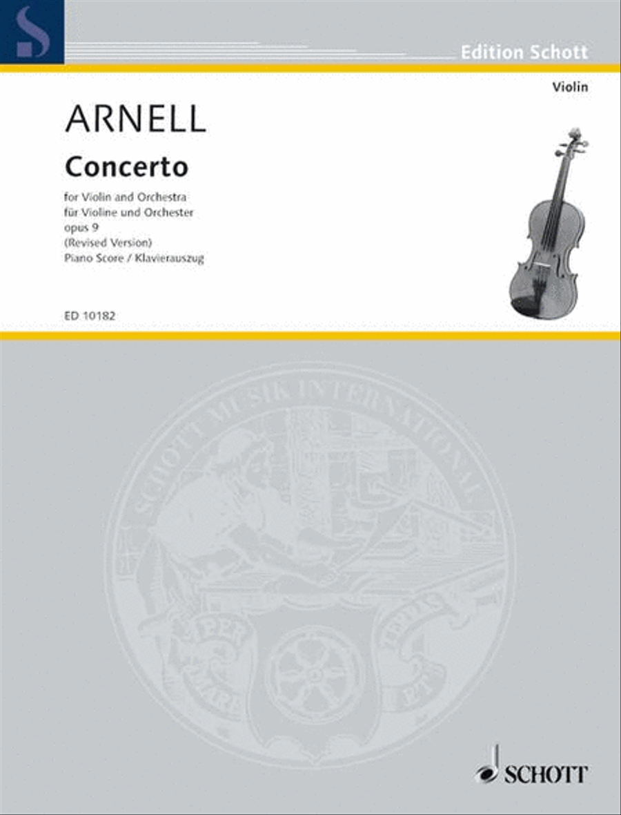 Arnell Concerto Vln Pft.red Piano scores gallery preview page 1