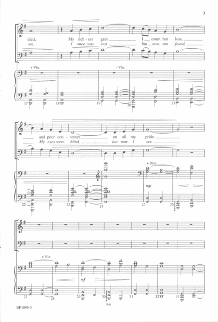 When I Survey the Wondrous Cross 4-Part scores gallery preview page 3