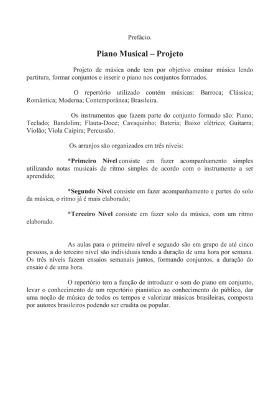 Coleção: Piano Musical I Full Orchestra scores gallery preview page 2