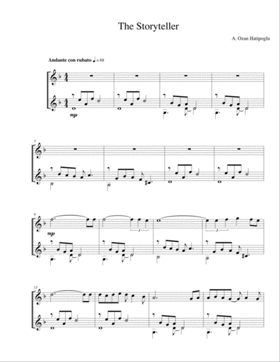 The Storyteller The Storyteller Guitar Solo scores gallery preview page 1