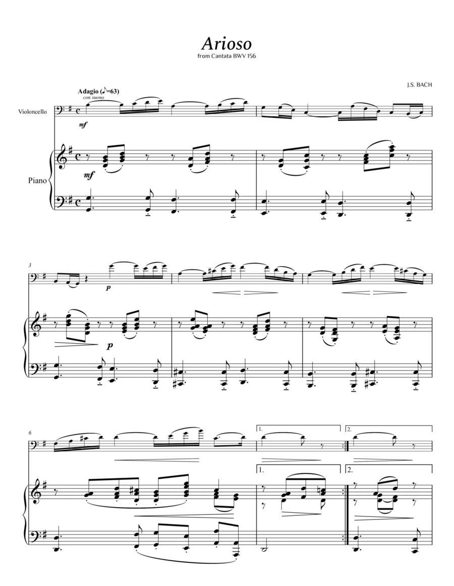 Arioso cello online