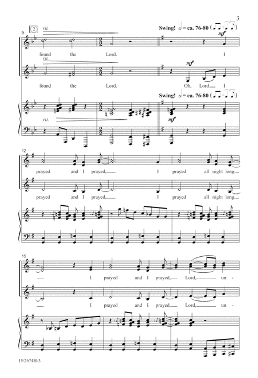 Until I Found the Lord Until I Found the Lord SSA scores gallery preview page 3