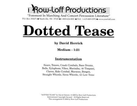 Dotted Tease w/Tutor Tracks