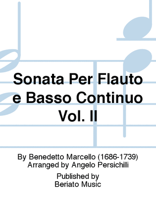 Sonata Per Flauto e Basso Continuo Vol. II