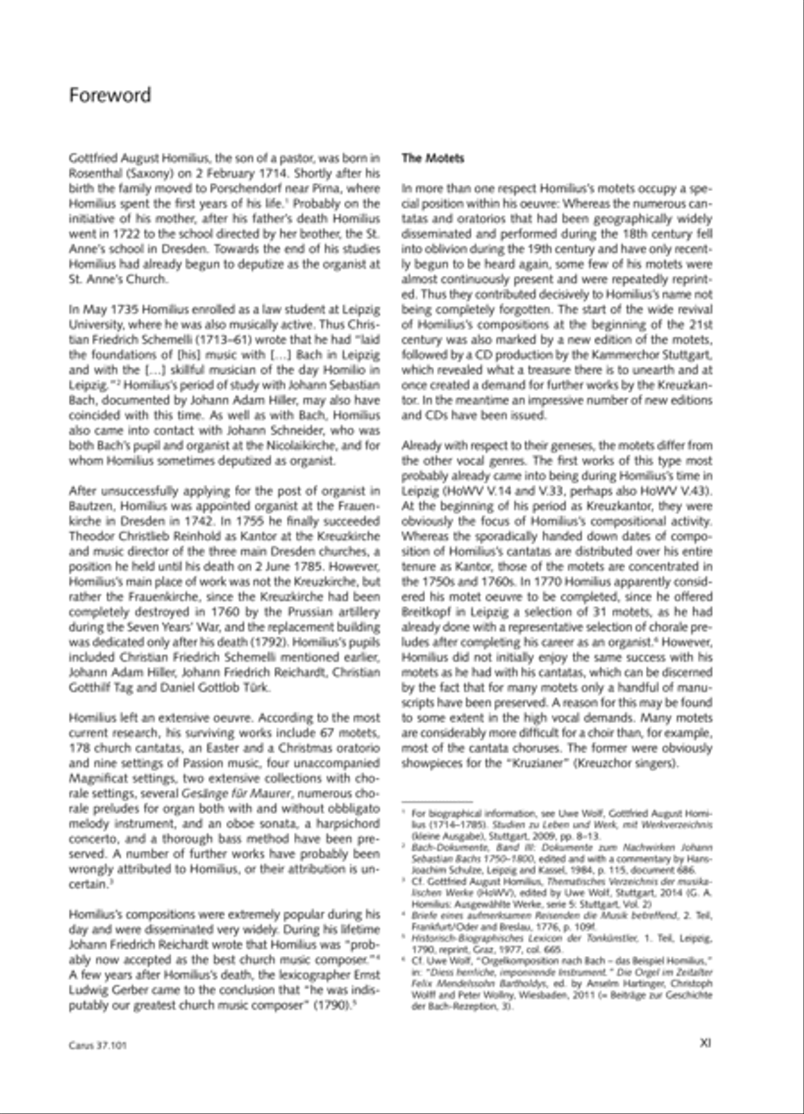Homilius: Complete Motets. Selected Works. New Edition 2014 4-Part scores gallery preview page 10