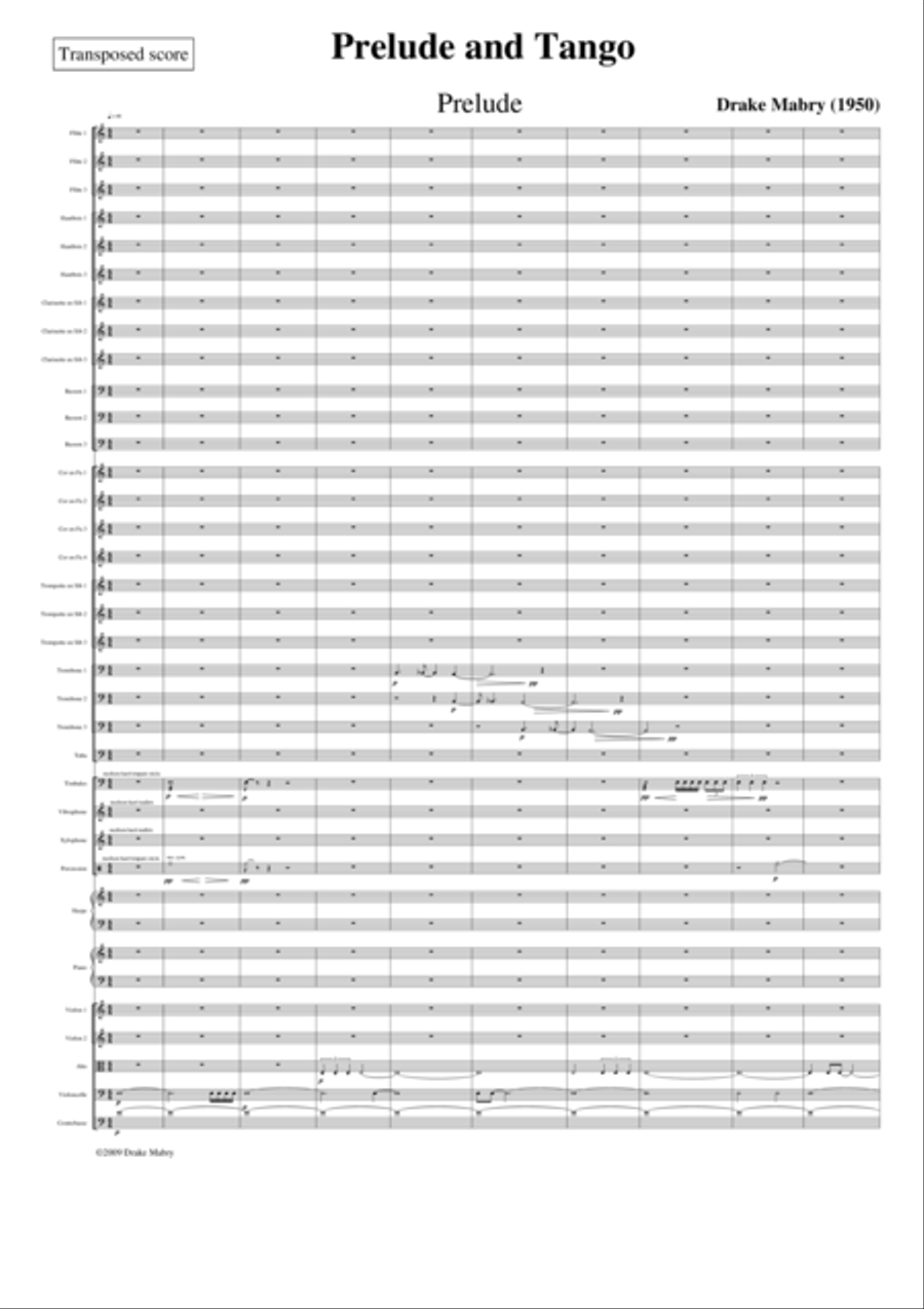 Prelude and Tango Small Ensemble scores gallery preview page 3