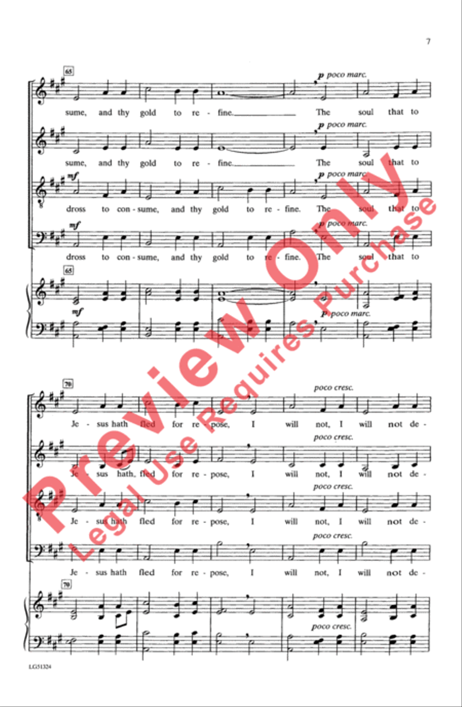 How Firm a Foundation 4-Part scores gallery preview page 7