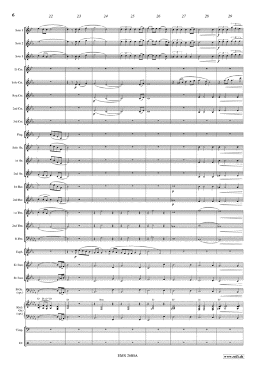 Don't Cry For Me, Argentina Brass Trio scores gallery preview page 6