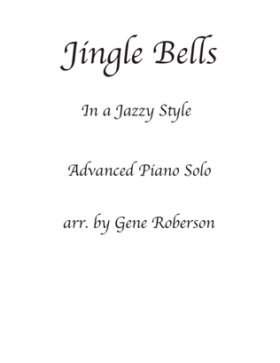 Book cover for Jingle Bells in A Jazzy Style Piano Solo