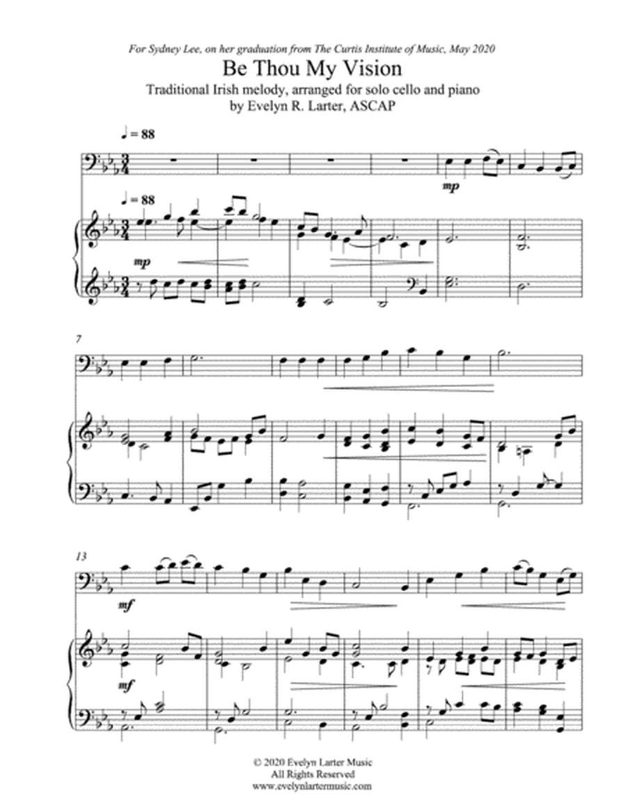 Still Be My Vision: Hymn Arrangements for Solo Cello and Piano image number null