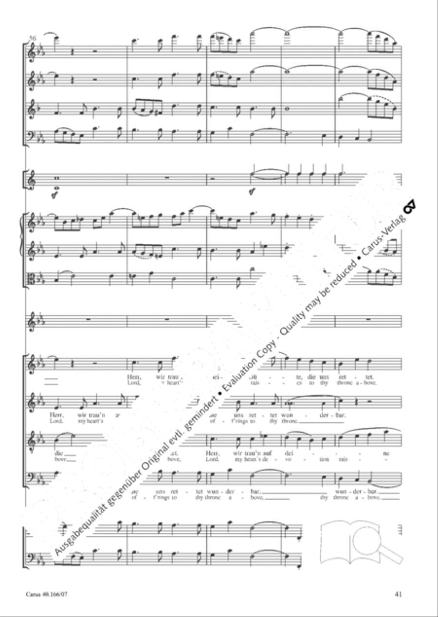 Hymn; Three sacred songs; fugue (Hymne; Drei geistliche Lieder und Fuge) Orchestra scores gallery preview page 42