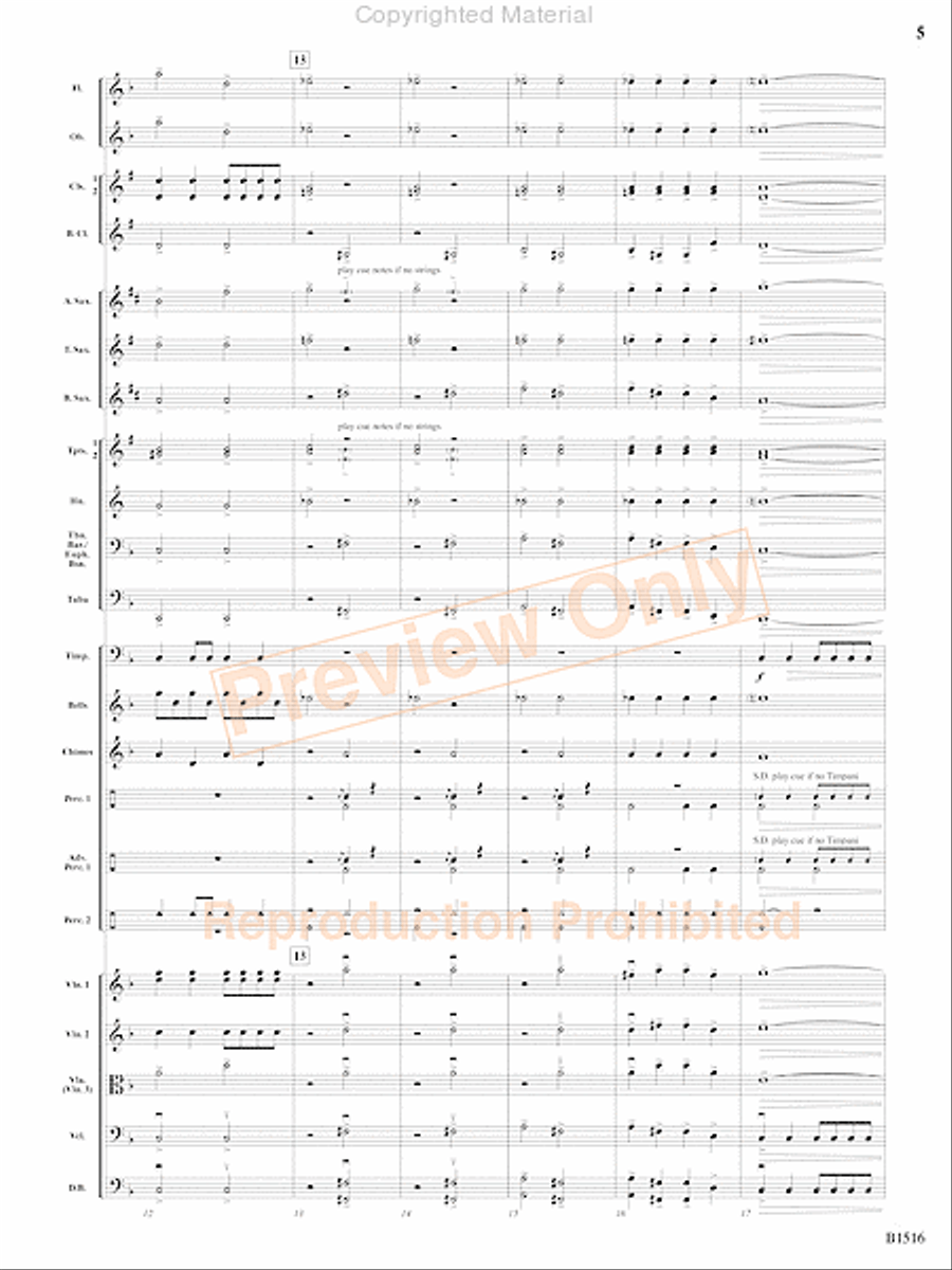Fanfare and Fireworks Fanfare and Fireworks Concert Band scores gallery preview page 6