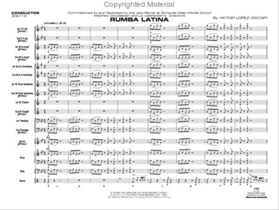 Rumba Latina Jazz Ensemble scores gallery preview page 2