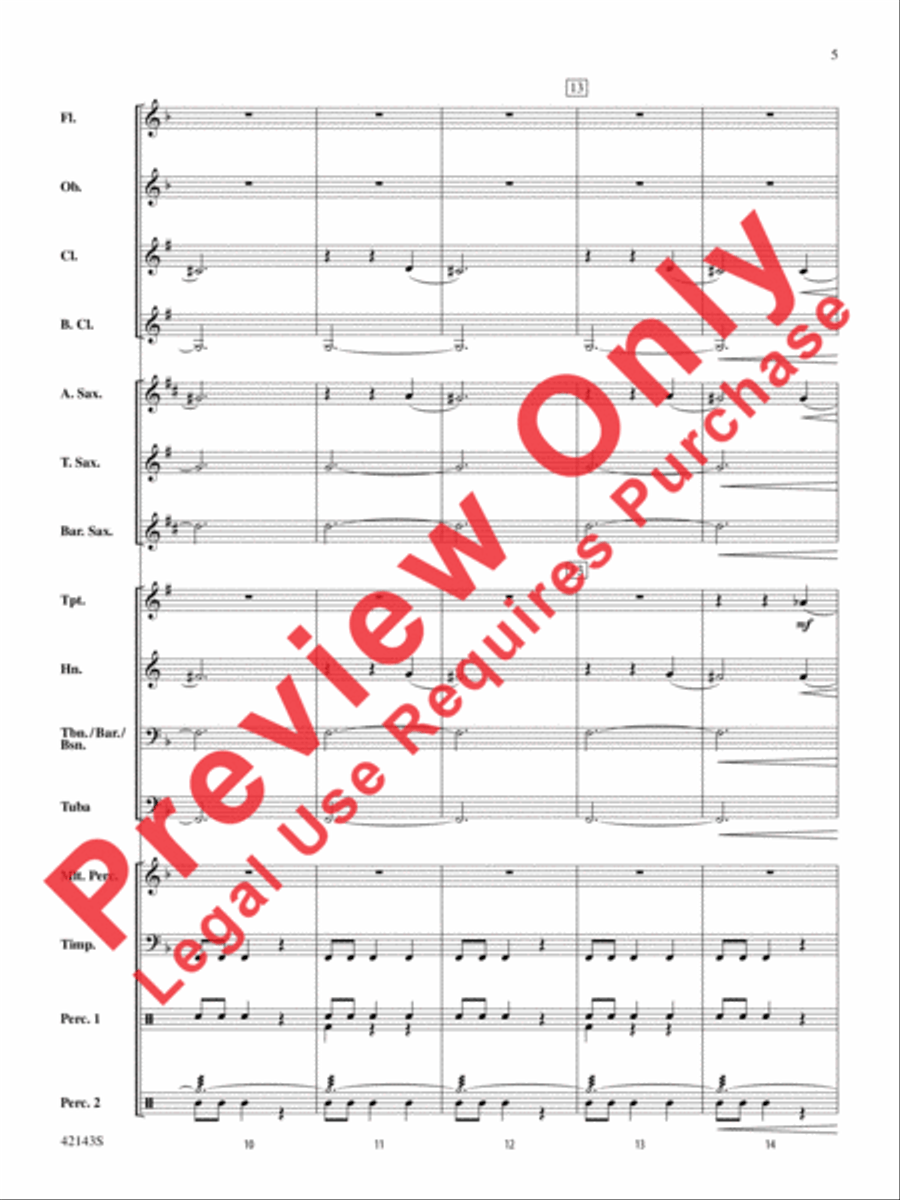 The Christmas Truce of 1914 Concert Band scores gallery preview page 5