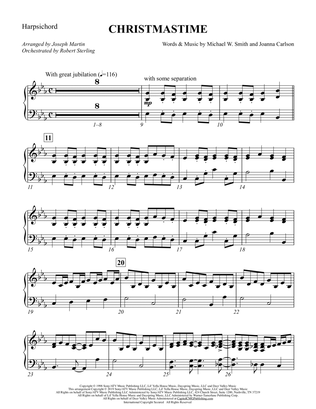 Christmastime (arr. Joseph M. Martin) - Harpsichord