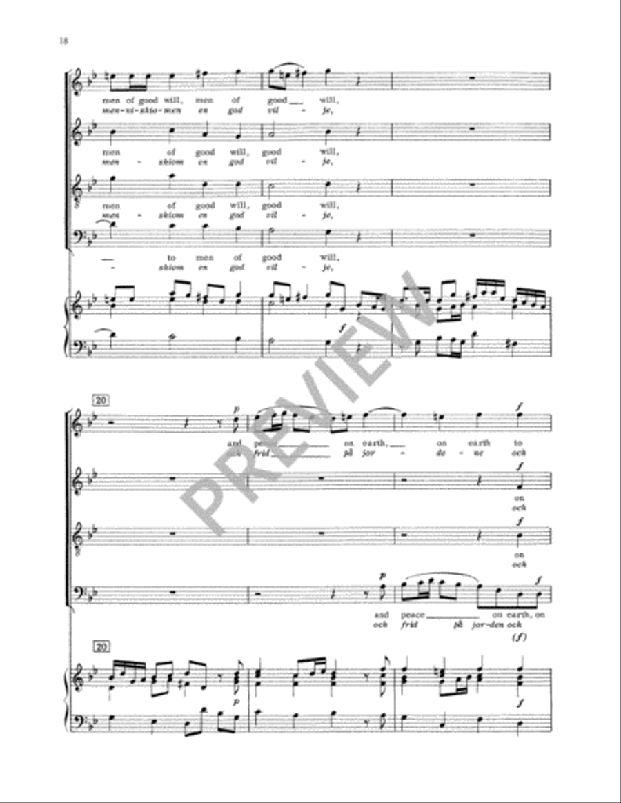 Svenska Messan (Swedish Mass) Vocal Score 4-Part scores gallery preview page 21