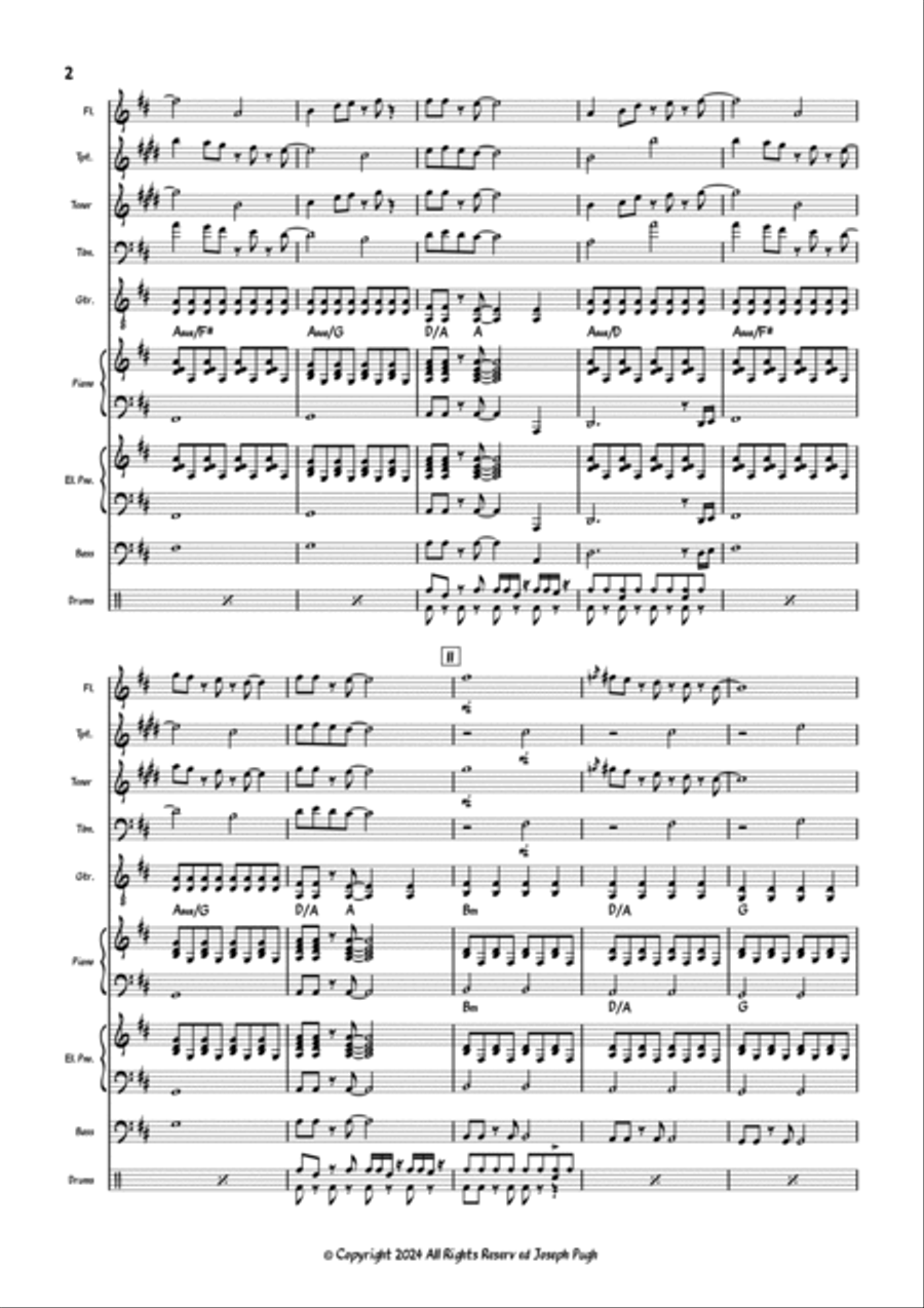 O Mar Aja O Mar Aja Jazz Ensemble scores gallery preview page 2