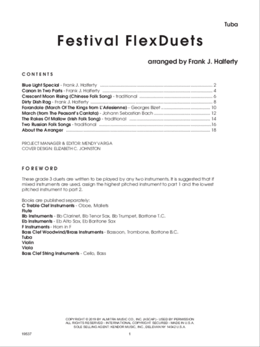 Festival FlexDuets - Tuba Brass Duet scores gallery preview page 2