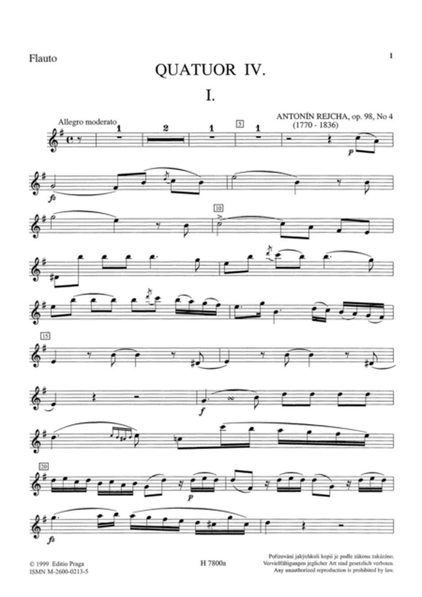 Tre quartetti no. 4-6 e-Moll, A-Dur, D-Dur, op. 98