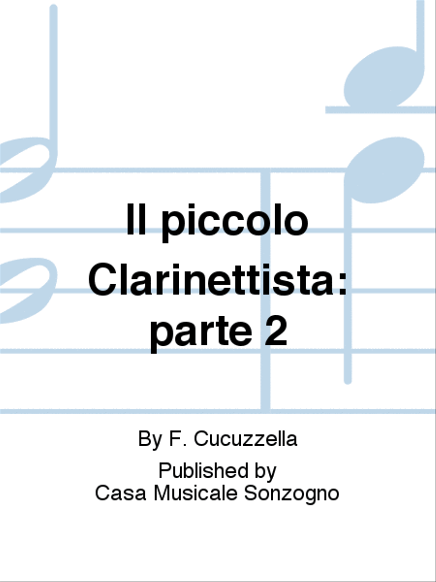 Il piccolo Clarinettista: parte 2 Clarinet Duet scores gallery preview page 1