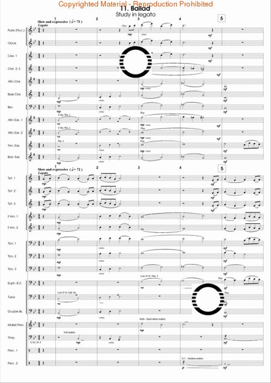 Articulation Studies Concert Band scores gallery preview page 29