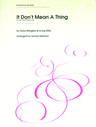 Book cover for It Don't Mean A Thing (If It Ain't Got That Swing)