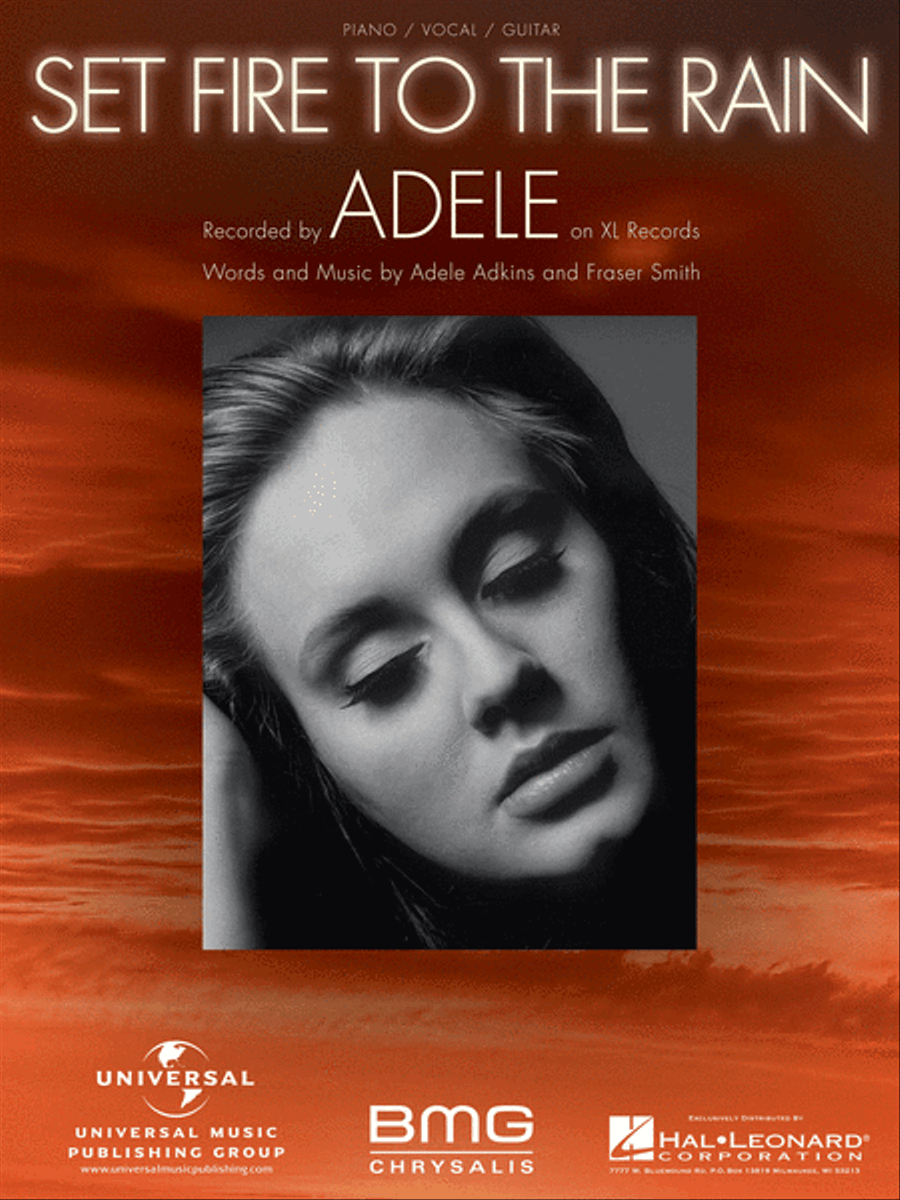 Set Fire to the Rain Piano, Vocal, Guitar scores gallery preview page 1
