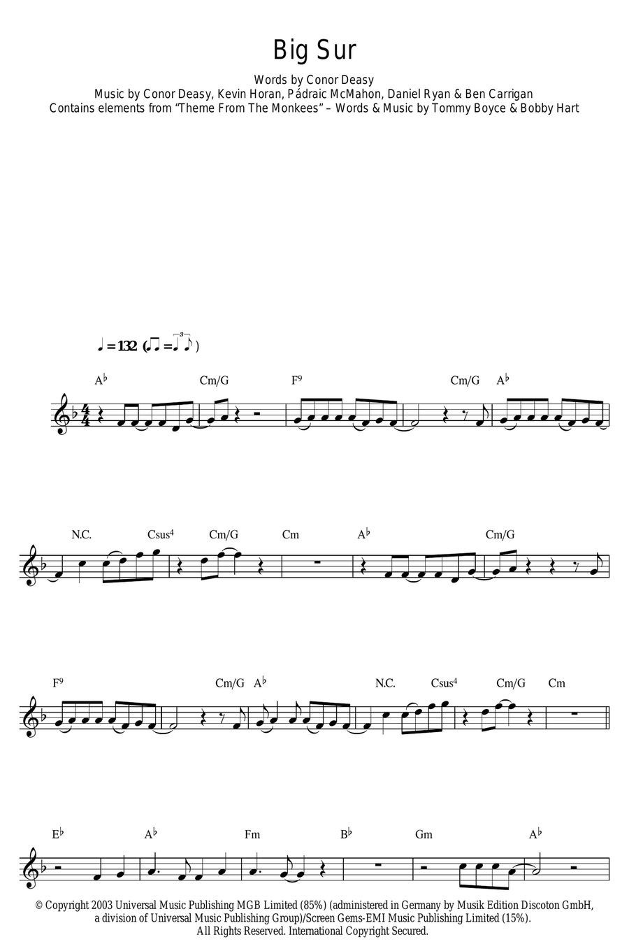 Big Sur Big Sur Clarinet Solo scores gallery preview page 1