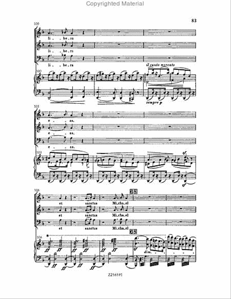 Grande Messe du Morts, H 75 Choir scores gallery preview page 83